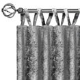 thumbnail image 3 of Achim HPPN63GY06 50 x 63 in. Polyester Light Filtering Top Tab Single Curtain Panel, Grey, 3 of 3
