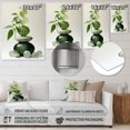 thumbnail image 4 of Designart "Green Zen spiritual stone 4 In Green"Spiritual Stone Metal Wall Art Green Traditional Office Room Wall Art, 4 of 6