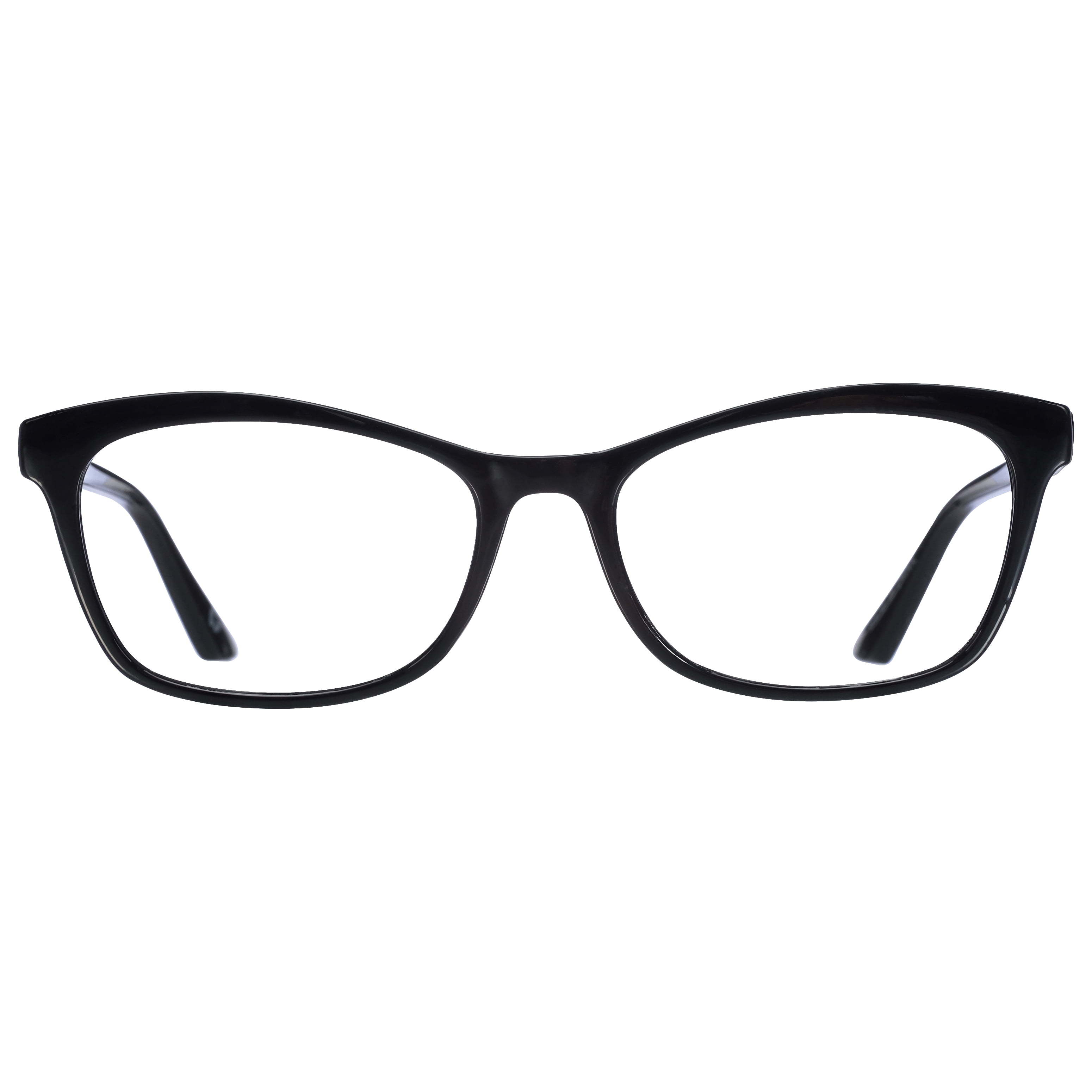 (2 pack) B.E Bio Eyes Womens Cateye Reading Glasses Made from Recycled Plastic Hazel +3.00 in Black