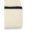 thumbnail image 4 of Time and Tru Women's Colorblock Beanie, One Size, White/Tan, 4 of 4