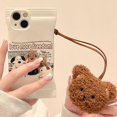 thumbnail image 1 of Funda de silicona suave con dibujos animados de perro 3D para iPhone 14 Pro Max, 13, 12, 11, X, XS, XR, 7, 8 Plus, SE 3, Linda funda de caramelo Fivean unisex, 1 of 1