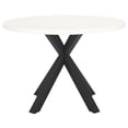 thumbnail image 4 of Safavieh Saxon Modern Steel Outdoor Dining Table, White, 4 of 9