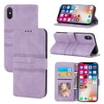 thumbnail image 4 of Dteck Compatible For iPhone XR 6.1 inch multi-functional Flip Wallet Case,360 Protection Luxury PU Leather Magnetic Closure Stand Cover with Wrist Strap.For iPhone XR,Lightpurple, 4 of 10