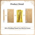 thumbnail image 2 of 100 Sets Wedding Favors Gift, Elegant Pens with Exquisite Metal Accents and Thank You Cards for Guests Bridal Shower, Wedding Pens Gifts for Wedding Helpers as Souvenirs, 2 of 5