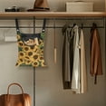 thumbnail image 4 of SEANATIVE Sunflower Clothespin Pouch Clothespin Bag with Hanging Hook Waterproof Clothes Pin Hanging Bag Space-Saving Clothespin Storage Organize Clothespin Bag, 4 of 7