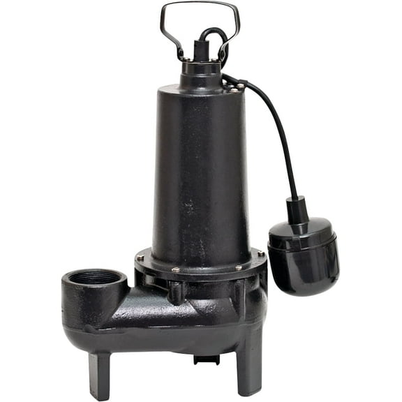 Superior Pump 93501 Continuous Duty Water Sump Pump, 80 Gpm, 1/2 HP, 120 V, 7.6 , 60 Hz, 10 ft