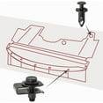 thumbnail image 5 of 35Pcs for Lincoln Engine Under Cover Splash Shield Guard M6 Bolts & U-nut Clips, 5 of 12