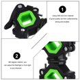 thumbnail image 3 of 1 Ensemble Support de Lampe de Vélo Support de Lampe avant de Vélo, 3 of 6