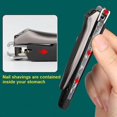 thumbnail image 5 of NEW Nail Clippers Creative Stainless Steel Single Diagonal Anti-splash Nail Clippers, 5 of 5