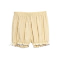 thumbnail image 3 of Kaerm Women's Lolita Ruffled Shorts Elastic Panties Pettipants Shorts Pumpkin Bloomers Underwear Apricot 3XL, 3 of 5