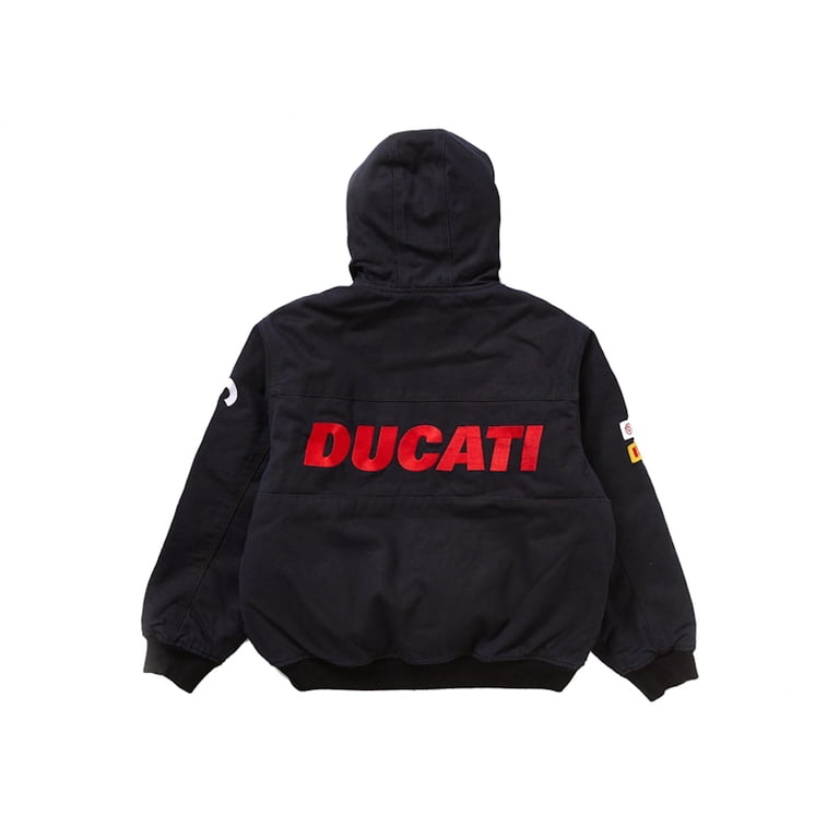 Supreme Men's Ducati Hooded Work Jacket Black, from StockX