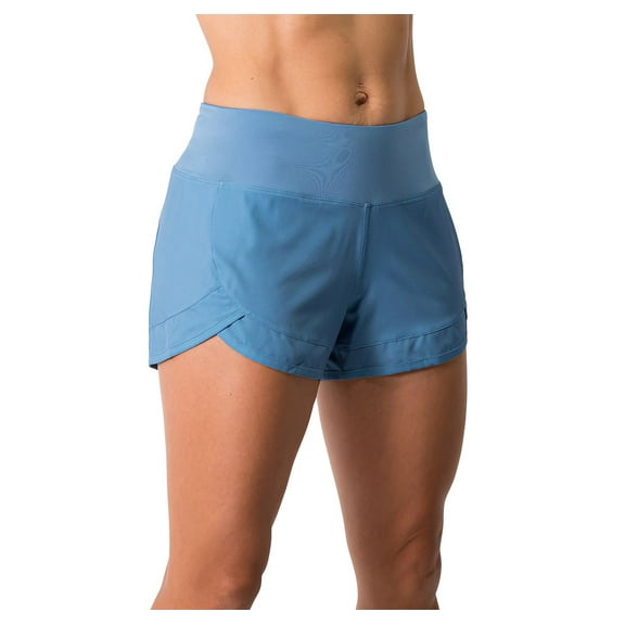 Womens Athletic Running Workout Volleyball Shorts WOD Lightweight Mesh Liner Zip Pocket