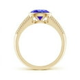 thumbnail image 2 of Angara Natural 1.25 Ct. Tanzanite Solitaire Ring in 14K Yellow Gold for Women (Ring Size: 11.5), 2 of 8