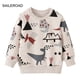 thumbnail image 2 of SAILEROAD Primavera Nueva Ropa para Niños de 2 a 7 Años Ropa de Algodón Ropa de Abrigo Dibujos Animados Dinosaurios Tops para Bebés Niñas Niños Pequeños Sudaderas con Capucha, 2 of 5