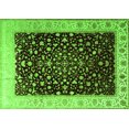 thumbnail image 1 of Ahgly Company Indoor Rectangle Oriental Green Traditional Area Rugs, 2' x 5', 1 of 1