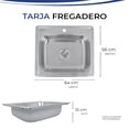 thumbnail image 4 of TARJA FREGADERO DE SOBREPONER CON CONTRACANSTA MARCA GRAVITA, 4 of 6
