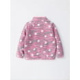 thumbnail image 4 of WIBACKER 1-6T Toddler Girls Polar Fleece Warm Jacket Baby Girls Spring Fall Zip-up Lightweight Long Sleeve Coat for Kids - Wave Love Heart, 4 of 7