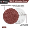 thumbnail image 2 of LEONTOOL Sanding Discs 3 Inches 60 Grit Hook and Loop Sandpaper 100Pcs Sanding Pad NO-Hole Aluminum Oxide Random Orbital Sander, 2 of 7
