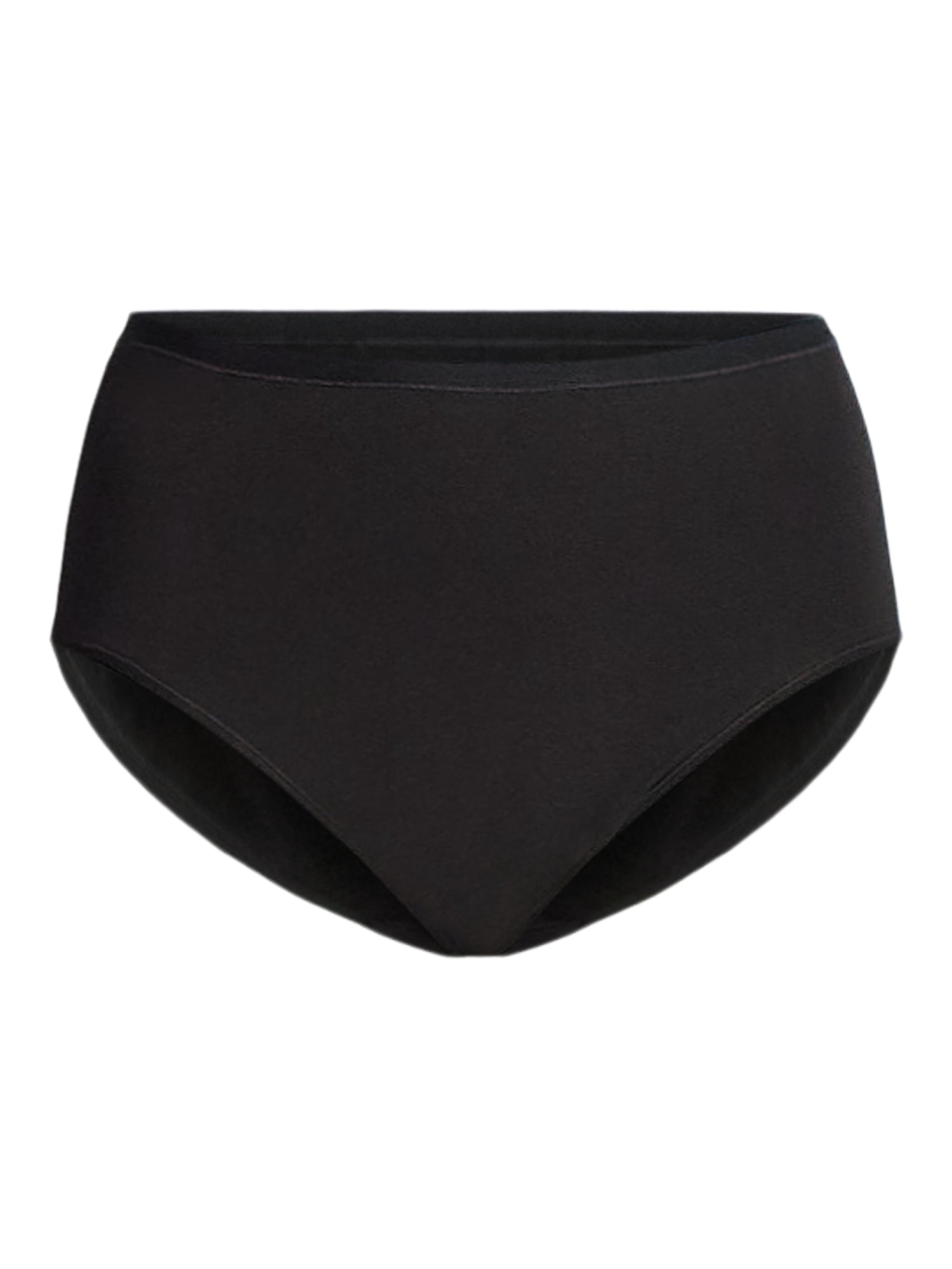 Joyspun Women's Plus Cotton-Blend Brief Panties, 3-Pack, Sizes 1X-5X
