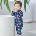 thumbnail image 3 of Xinhuaya Toddler Boys Girls Swimsuit One Piece Kids Baby Bathing Suit Swimwear Rash Guard Surfing Suit UPF 50+ 1-7 Y, 3 of 4