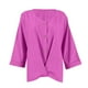 thumbnail image 4 of Ailaofu Women's V Neck Summer Tops Casual Henley Button Down T Shirts, 4 of 5