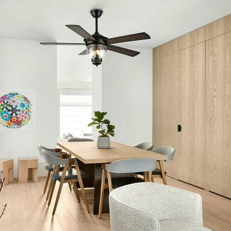 

DENEST 52 Modern Indoor Chandelier Ceiling Fan Light with Remote Control