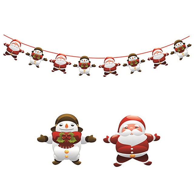 Xihbxyly Oferta Del Día Prime Solo Hoy Pancarta de Papel Navideña Adornos Navideños Flores Colgantes de Papel para Fiesta