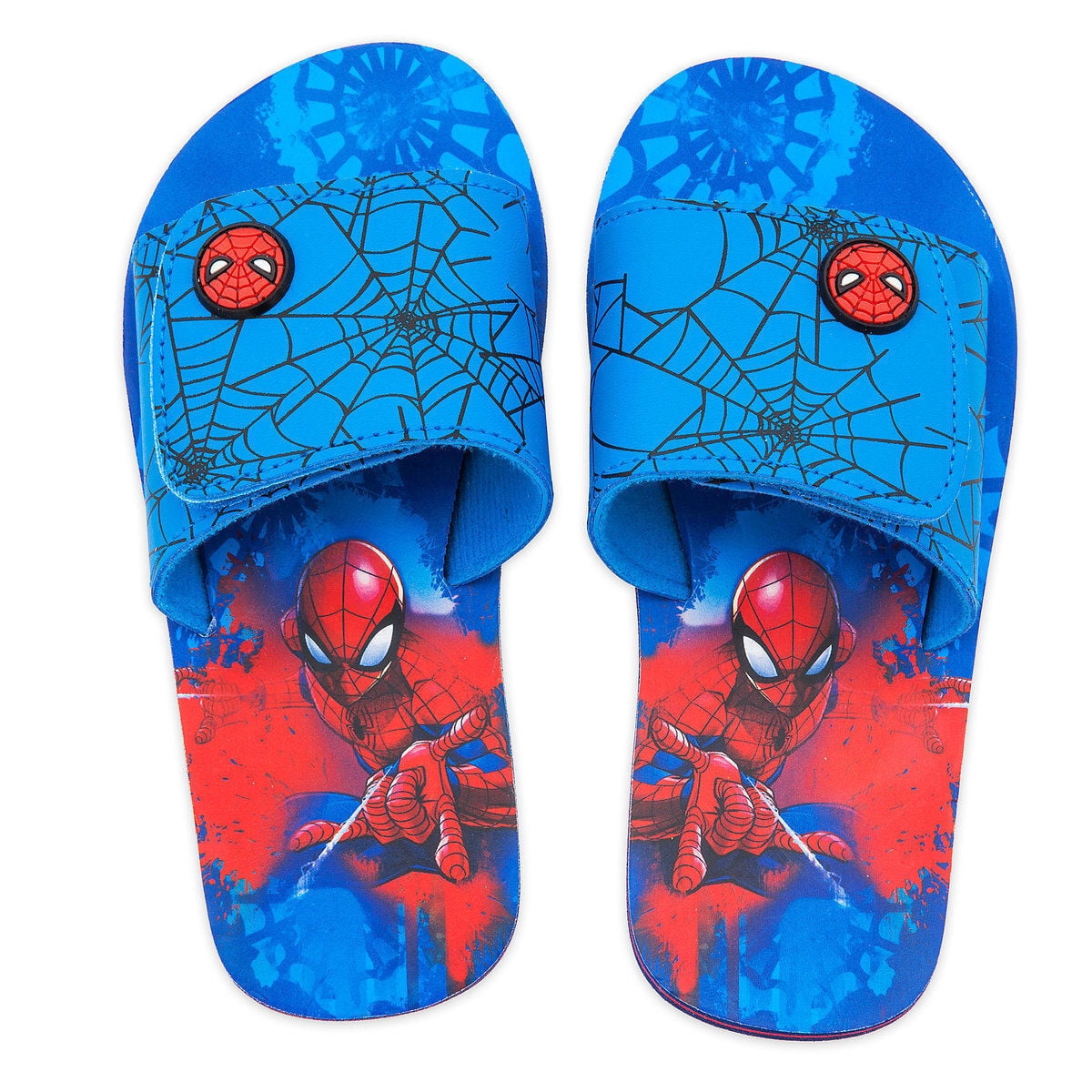 Disney Store Marvel SpiderMan Flip Flops Sandals Shoes Boy Size 11/12