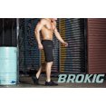 thumbnail image 2 of BROKIG Mens Sidelock Gym Workout Running Shorts With Pockets (Large, Black), 2 of 6