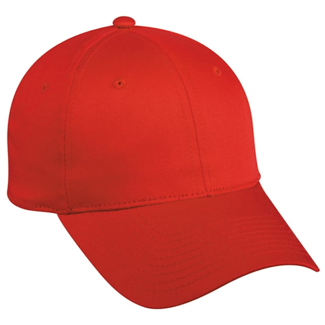Outdoor Cap GL-271 Mid to Low Profile Basic Cotton Twill-Red-Adult