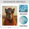 thumbnail image 3 of Diamond Art Kit for Adults, Camel With Stylish Sunglasses Diamond Painting for Adults Beginners, 5D DIY Diamond Art Painting Kits, Colorful Diamond Painting Craft for Home Decor 12x16 Frameless, 3 of 7
