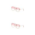 thumbnail image 2 of Sonducket Gafas de sol cuadradas para mujer, coloridas, exquisitas, elegantes, para playa, de Metal, a prueba de sol, para mujer, dulce regalo Tipo 2 2piezas, 2 of 6