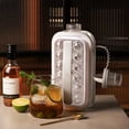 thumbnail image 3 of Bandejas de hielo 2 en 1 Hervidor portátil para hacer bolas de hielo con moldes para hockey, cóctel, café, whisky, champán, cerveza, jugo (blanco), 3 of 5