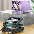 thumbnail image 5 of Samsung Galaxy Z Flip 6 Case with Strap Wrist Handbag Design Shockproof [Built in Screen Protector] Heavy Duty Ultra-Thin Protective Cover Samsung Z Flip 6 for Women Girl, Purple, 5 of 10