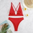QYZEU Swimsuit for Women 2024 2 Piece Womens High Waisted Thong Bikini