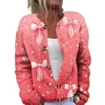 thumbnail image 2 of Womens Valentine's Day Cardigan Long Sleeve Heart Bow Printed Cardigan Valentine Gifts, 2 of 6
