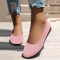 thumbnail image 2 of WZEIIOT Womens Knit Ballet Flats Round Toe Slip On Comfortable Walking Shoes Casual Summer Daily, 2 of 8