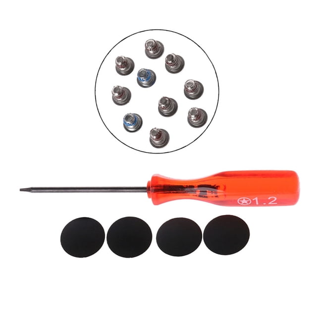 Ordenador portátil Juego de tornillos Destornillador de mango largo de metal Reemplazo de almohadilla de pies de computadora de goma para MacBook Retina A1398 Methold EL5326-00B