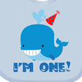 thumbnail image 4 of Inktastic Whale 1st Birthday Boys or Girls Baby Bib, 4 of 4