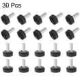 thumbnail image 4 of Uxcell 30 Paquetes M5 x 12mm Perillas de Rosca Macho Métricas con Estrías, Tornillos de Pulgar, Perillas de Sujeción, Agarre Negro, 4 of 5