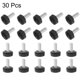 thumbnail image 4 of Uxcell 30 Paquetes M5 x 12mm Perillas de Rosca Macho Métricas con Estrías, Tornillos de Pulgar, Perillas de Sujeción, Agarre Negro, 4 of 5