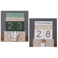 thumbnail image 3 of Lefu Retro Wooden Block Calendar Perpetual Calendar Desk Calendar Desktop Ornament, 3 of 9