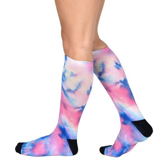 Sierra Socks - Purple Haze Pattern CoolMax Socks, Nature Collection for Men & Women Eco-Friendly Colorful Knee High Socks