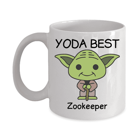 

Yoda Best Zookeeper Profession mug - Novelty Gift Mugs for Birthday Present Anniversary Valentines Special Occasion Christmas - 11oz Funny Coffee Mug