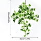 thumbnail image 3 of Panel de pared verde artificial para decoración interior | Vegetación colgante en 3D realista | Follaje plástico, 60x36cm, 84 hojas | Decoración realista y de bajo mantenimiento, 3 of 7