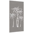 thumbnail image 3 of vidaXL Patio Wall Decoration 41.3"x21.7" Corten Steel Palm Tree Design, 3 of 7