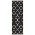 thumbnail image 1 of Safavieh Courtyard Black Indoor Outdoor Rug - Runner 2'3" x 14', 1 of 1