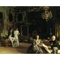 thumbnail image 2 of Sargent, John Singer 31x26 Gold Ornate Wood Framed with Double Matting Museum Art Print Titled - An Interior in Venice 1899, 2 of 4
