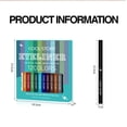 thumbnail image 4 of SDJMa 12Pcs Green Blue White Black Brown Purple Color Gel Glitter Eyeliner Pencils Set for Women Waterline Waterproof Smudge Proof ,Create Sparkling Eye makeup, 4 of 8