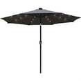 thumbnail image 2 of LeisureMod SUBL-9GR Parasol de Marché Moderne en Acier de 9 Pieds avec LED Solaire et Inclinaison, Gris, 2 of 5